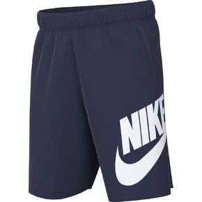 شورت فرينش تيري من Nike Sportswear Club Fleece للأطفال الكبار (أسود/أبيض، FD2997-010) مقاس متوسط