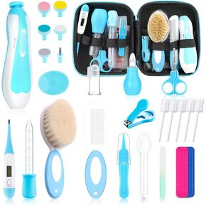 Baby Healthcare and Grooming Kit for Newborn Kids, 32PCS Upgraded Safety Baby Care Kit, Newborn Nursery Health Care Set, Baby Care Products (Pink （32PCS))
