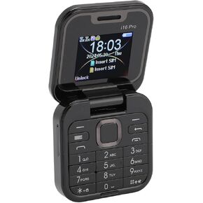 2G Unlocked Flip Phone for Seniors, Dual SIM Flip Cell Phone with Dual Screen, Large Buttons, LED Flashlight, HD Rear Camera, Magic Voice, Quick Dial Vibration (Purpl)