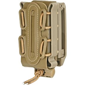 SABADO Pistol 9mm Magazine Pouch Softshell Mag Holder Elastic Cord Retention Tactical Belt Clip Vest Mag Carrier Quick Pull Magazine Pouch
