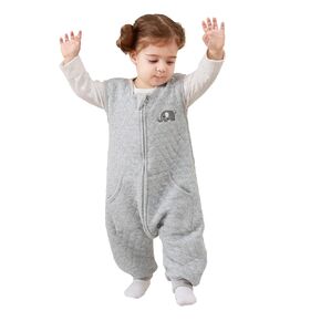 Toddler Sleep Sack with Feet 1.5 Tog, Winter Sleep Sack 12-18 Months 12-24 Months, Rayon Made from Bamboo Toddler Sleeping Sack 2-Way Zipper Toddler Wearable Blanket