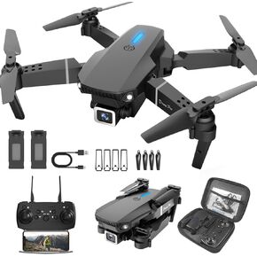 Light up Drone with Camera 1080P for Kids Foldable Mini Drone for Kids Adults Beginners Boys Toys Auto Return One Key Take Off Gifts for Boys