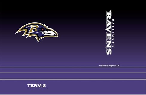 Tervis Traveler NFL Baltimore Ravens - Ombre Triple Walled Insulated Tumbler Travel Cup Keeps Drinks Cold & Hot, 20oz, Stainless Steel in Kuwait