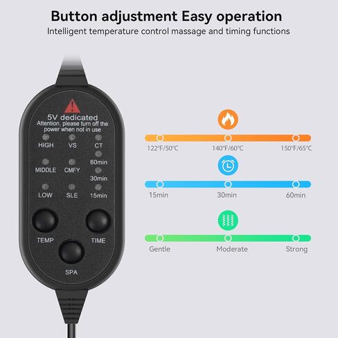 Yabuu Cordless Wrist Hand Heating Pad Massage for Carpal Tunnel With 3000mAh Battery,Hand Arthritis,Wrist Pain Relief,Heat Wrap Pad,Vibration and Adjustable Heat Settings Hot Therapy Gifts for Mom/Dad in Saudi Arabia