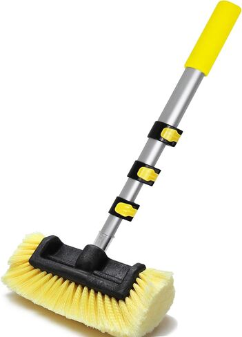 Anyyion Car Wash Brush, 10 Inch Soft Bristle, Telescopic Flow Through Car Washing Kit, Perfect for Cleaning House Siding, Auto Cars, Trucks, SUV, RV, Floors and More!(54.5 inch) in Saudi Arabia