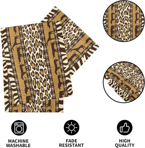 ALAZA Double-Sided William Morris Table Runner 14x108 Inches Long,Table Cloth Runner for Wedding Birthday Party Kitchen Dining Home Everyday Decor 5 in Kuwait