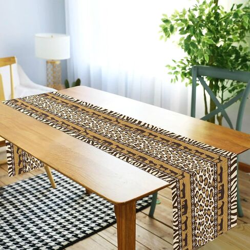 ALAZA Double-Sided William Morris Table Runner 14x108 Inches Long,Table Cloth Runner for Wedding Birthday Party Kitchen Dining Home Everyday Decor 5 in Kuwait