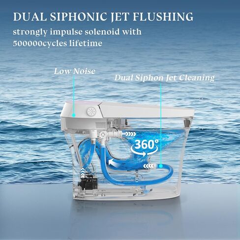 RS60 Excellent Smart Toilet,Twelve-layer security protection,Low pressure flushing, Auto flush,Remote control,Night light,Heated seat,LED,drying,Deodorization in Saudi Arabia