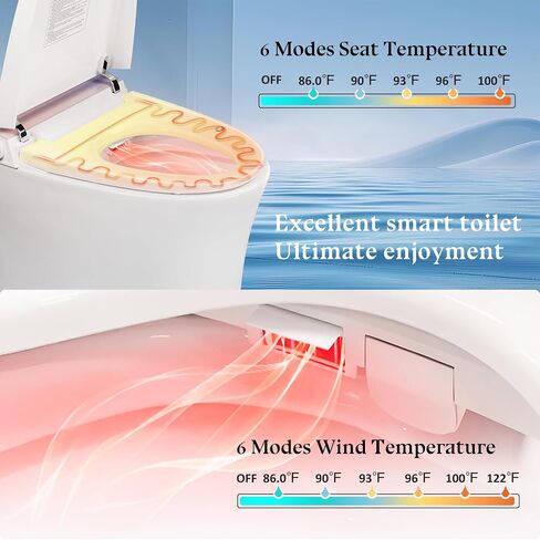 RS60 Excellent Smart Toilet,Twelve-layer security protection,Low pressure flushing, Auto flush,Remote control,Night light,Heated seat,LED,drying,Deodorization in Saudi Arabia
