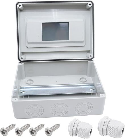 smseace Distribution Protection Box, ABS Plastic Transparent Cover Waterproof Distribution Box IP65, for Indoor Wall Circuit Breaker (5 Way) in Saudi Arabia