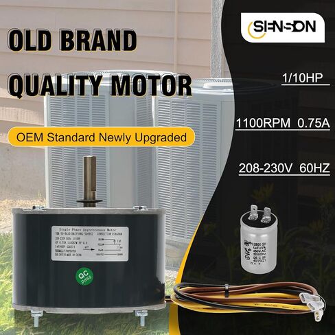 تم ترقيته 5KCP39EGS070S محرك مروحة المكثف ، 1/4 HP 1100 دورة في الدقيقة 208/230V ، 5KCP39EGY823S GETEQ #GE3905 DAYTON 6DLL0 ، BRYANT PAYNE HC39GE236،237 HC39GEA in Kuwait