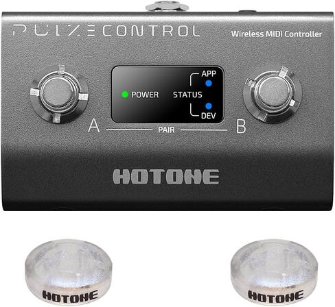 HOTONE MIDI وحدة تحكم القدم دواسة بلوتوث التحكم Ampero 4 زر in Saudi Arabia