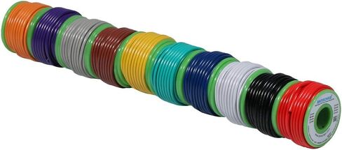 Bntechgo 18 Gauge PVC 1007 سلك كهربائي صلب أحمر وأسود كل 20 قدمًا 18 AWG 1007 ربط سلك نحاسي معلب in Kuwait