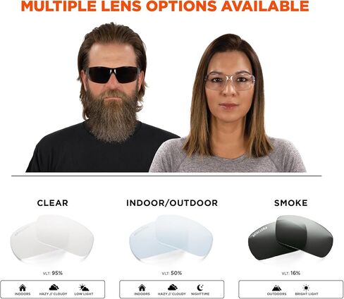 Ergodyne Skullerz VALI Frameless Safety Glasses, Lightweight, Indoor/Outdoor Lens in Saudi Arabia