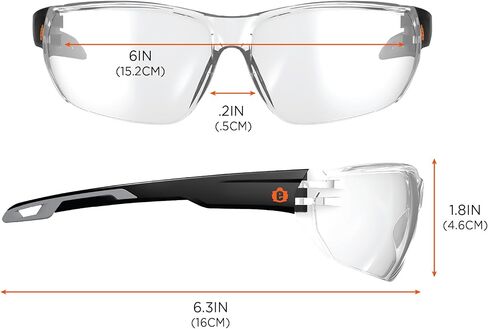 Ergodyne Skullerz VALI Frameless Safety Glasses, Lightweight, Indoor/Outdoor Lens in Saudi Arabia