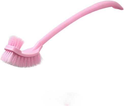 Simple Toilet Brush Double Sided Clean Brush with Long Holder 6 Colors for Choice,1piece/Pack (Light Blue) in Saudi Arabia