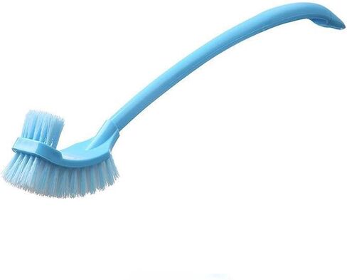 Simple Toilet Brush Double Sided Clean Brush with Long Holder 6 Colors for Choice,1piece/Pack (Light Blue) in Saudi Arabia