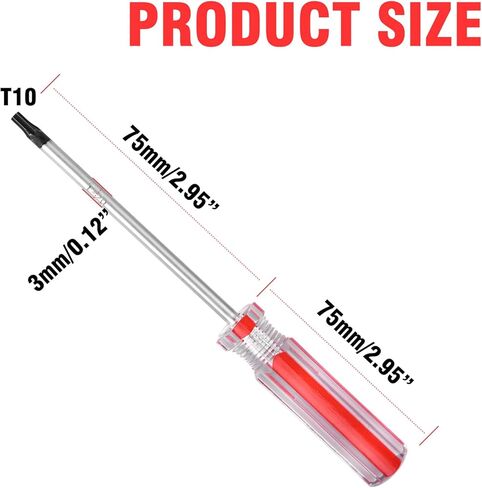 T25 Torx Screwdriver - Magnetic Tip Torx Security Screwdriver, Torx Screwdriver for Computer Repairing, Home Appliances (T25 x 100mm) in Saudi Arabia