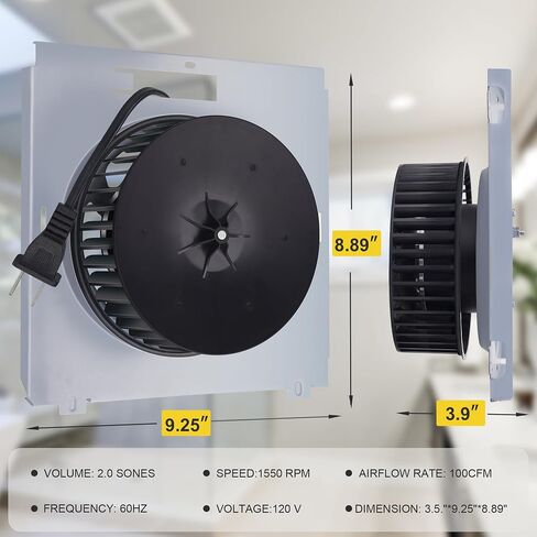 763RL B 50CFM Fan, Nutone 763RL B, 763RLN B, 763RLL, 763RLN-R01 70CFM 769RL/769RF S0503B000 Fan Compatible. Pure Copper Motor in Saudi Arabia