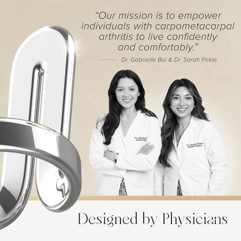 Athene Thumb Brace for Joint Discomfort - An Elegant, Comfortable Thumb Splint Designed to Maintain Full Hand Function, Crafted from Premium Materials, S (Gold) in Saudi Arabia