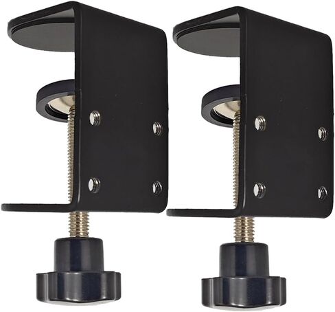 3 inch C-Clamp with Four Small Holes in the back, 2-Pack Adjustable Desk C Clamps for Range 0.39"~3.5", Versatile Clamp for Brake, Parts Assembly, Fastening, Welding, Woodwork, Metal Work in Saudi Arabia