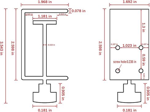3 inch C-Clamp with Four Small Holes in the back, 2-Pack Adjustable Desk C Clamps for Range 0.39"~3.5", Versatile Clamp for Brake, Parts Assembly, Fastening, Welding, Woodwork, Metal Work in Saudi Arabia