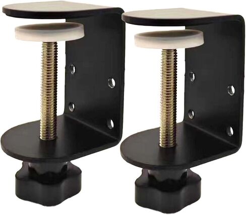 3 inch C-Clamp with Four Small Holes in the back, 2-Pack Adjustable Desk C Clamps for Range 0.39"~3.5", Versatile Clamp for Brake, Parts Assembly, Fastening, Welding, Woodwork, Metal Work in Saudi Arabia