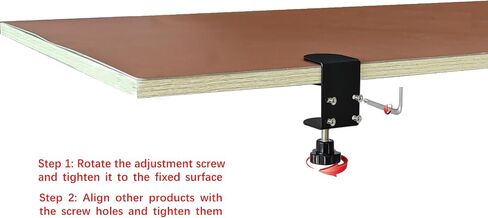3 inch C-Clamp with Four Small Holes in the back, 2-Pack Adjustable Desk C Clamps for Range 0.39"~3.5", Versatile Clamp for Brake, Parts Assembly, Fastening, Welding, Woodwork, Metal Work in Saudi Arabia