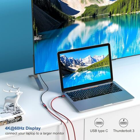 كبل تمديد USB C ، 3 قدمًا من الذكور USB C إلى Extender USB 3.2 100W شحن سريع 10 جيجابت في الثانية نقل البيانات 4K متوافق مع iPhone 16 15 USB C HUB TB3 iPad MacBook Dell-2Pack ، Black in Kuwait