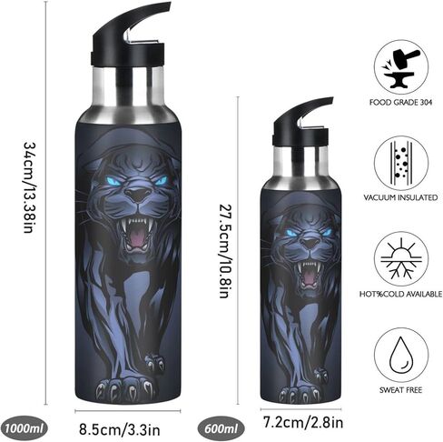 senya 20 Oz Water Bottle with Straw White Horse Stainless Steel Water Bottle for Traveling Sports Leakproof Insulated Water Bottle in Saudi Arabia