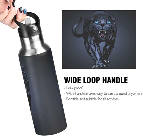 senya 20 Oz Water Bottle with Straw White Horse Stainless Steel Water Bottle for Traveling Sports Leakproof Insulated Water Bottle in Saudi Arabia
