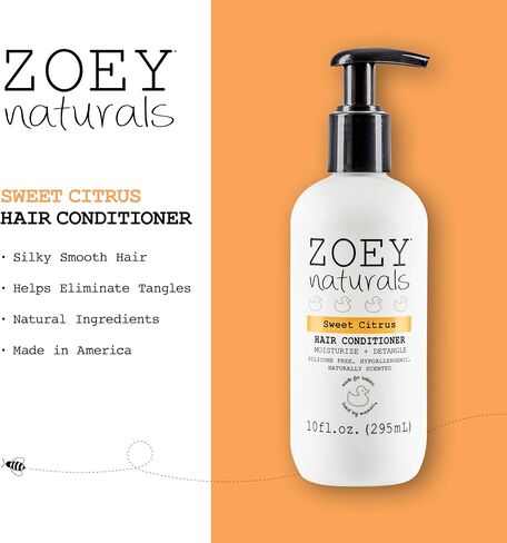 Zoey Naturals-مكيف الشعر الخزامى المهدئ للأطفال ، خالية من الدمعة ، hypoallergenic ، خالية من البارابين ، خالية من القسوة ، مصنوعة في الولايات المتحدة الأمريكية in Saudi Arabia