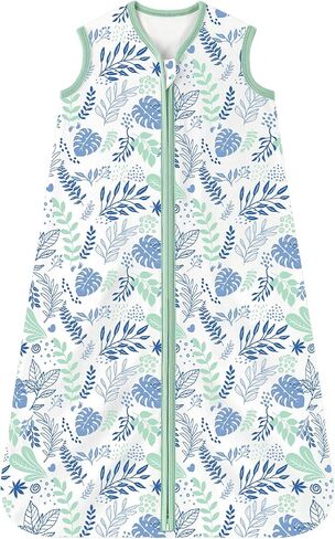 Baby Sleep Sack 6-12 months, 100% Cotton Sleep Sack for Newborn, Wearable Blanket Baby, 0.5 Tog Lightweight Double Zipper Sleeping Bag Butterfly 1 Pack in Saudi Arabia