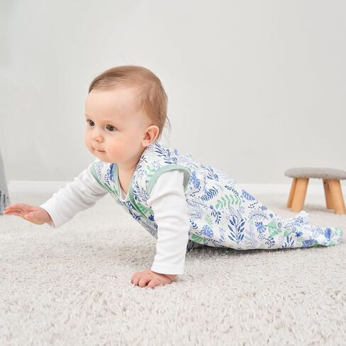 Baby Sleep Sack 6-12 months, 100% Cotton Sleep Sack for Newborn, Wearable Blanket Baby, 0.5 Tog Lightweight Double Zipper Sleeping Bag Butterfly 1 Pack in Saudi Arabia
