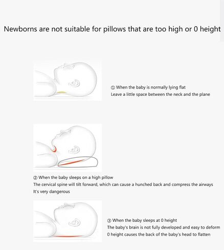 Memory Foam Baby Pillow,Cute Cartoon Bear Soft and Cozy Pillow, Breathable Bedding Set for Infants for Small Boys and Girls Prevent Flat Head in Saudi Arabia