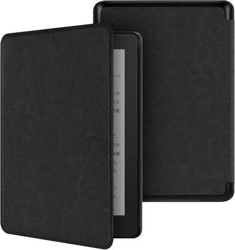 للحصول على Kindle Paperwhite 12th Generation-2024 7 "Case Flip ، غطاء ميزة حزام اليد مع الاستيلاء التلقائي/النوم على Kindle Paperwhite 2024 E-Reader （Magenta） in Saudi Arabia