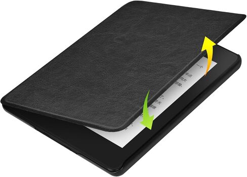 للحصول على Kindle Paperwhite 12th Generation-2024 7 "Case Flip ، غطاء ميزة حزام اليد مع الاستيلاء التلقائي/النوم على Kindle Paperwhite 2024 E-Reader （Magenta） in Saudi Arabia
