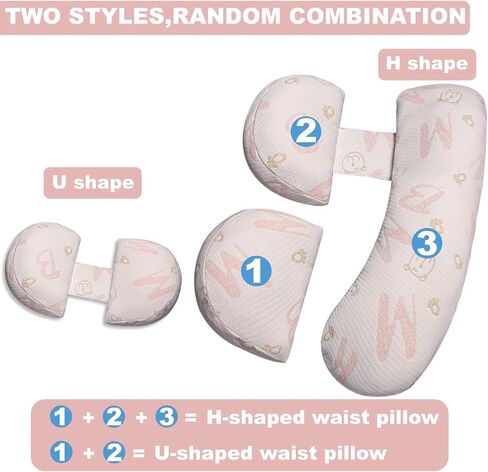 Pregnancy Pillows for Sleeping, Pregnancy Must Haves Body Pillow, Maternity Body Pillow for Adults, Support for Back, Legs, Belly, HIPS in Kuwait