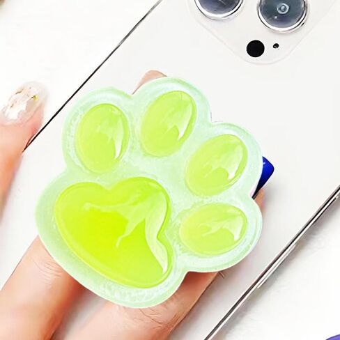 قبضة الهاتف اللطيفة اللطيفة Cat Paw Phone ، حامل الهاتف Kawaii 3D Shinny Pink Phone متوافق مع iPhone و Kindle ، سحر الهاتف والإكسسوارات للفتيات النساء in Kuwait