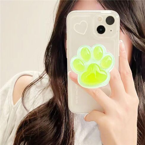 قبضة الهاتف اللطيفة اللطيفة Cat Paw Phone ، حامل الهاتف Kawaii 3D Shinny Pink Phone متوافق مع iPhone و Kindle ، سحر الهاتف والإكسسوارات للفتيات النساء in Kuwait