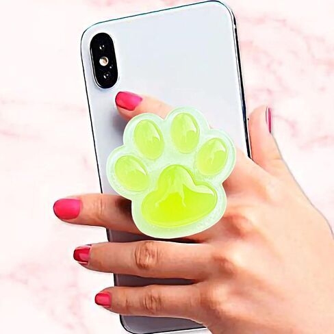 قبضة الهاتف اللطيفة اللطيفة Cat Paw Phone ، حامل الهاتف Kawaii 3D Shinny Pink Phone متوافق مع iPhone و Kindle ، سحر الهاتف والإكسسوارات للفتيات النساء in Kuwait