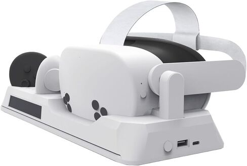 Huayuwa Charging Dock Station متوافقة مع Quest 3S ، سماعات الرأس VR وقاعدة الشاحن السريع مع Conductor مع مؤشر الشحن من أجل Quest3S Accessories (Type2) in Saudi Arabia