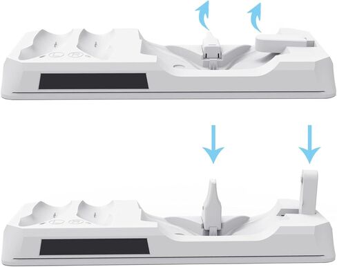 Huayuwa Charging Dock Station متوافقة مع Quest 3S ، سماعات الرأس VR وقاعدة الشاحن السريع مع Conductor مع مؤشر الشحن من أجل Quest3S Accessories (Type2) in Saudi Arabia