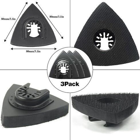 Aoozy 266 Multi Tool Sandpaper Kit for attaching Most Oscillating Tool Sanding Pads, Compatible With Most Bosch/Dewlta/Fein Brands, Multiple Grits Available, for Sanding Hardwoods,Metals,Wall Finishes in Saudi Arabia