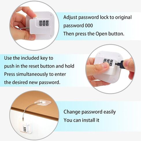 Fridge Lock Refrigerator Freezer Childproof Locks for Cabinets and Drawers Easy Install No Keys Needed Combo Lock Multifunctional Child Safety Cabinet Locks in Saudi Arabia