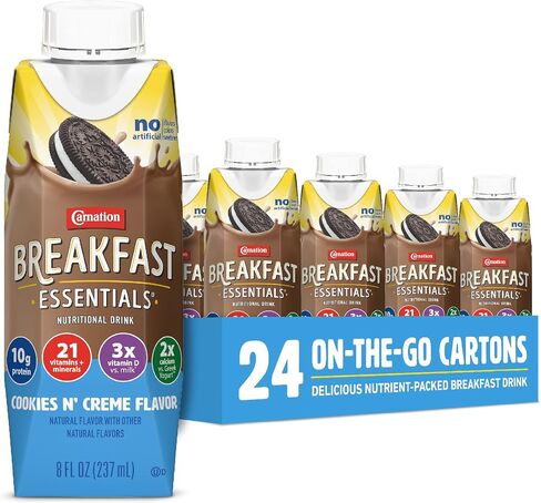 أساسيات الإفطار بالقرنفل الجاهزة للشراب ، الفراولة ، 8 fl oz carton (حزمة 24) in Saudi Arabia