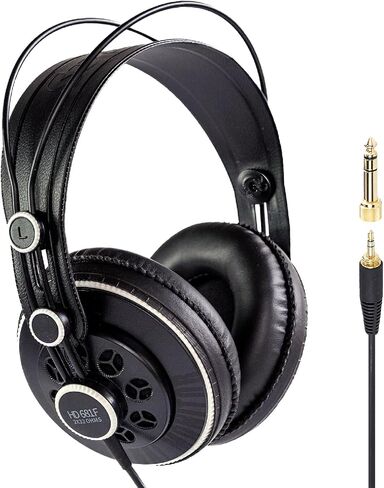 Superlux HD681 Air Professional Monitoring Semi-Open Back Headphones with AIR Cushion Earpads, Wired Over-Ear with High-Resolution Sound, 3.5 & 6.3mm Adapters for Casual Listening Recording DJ Gaming in Kuwait