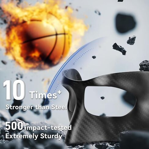 Qiancheng Nose Guard Face Shield for Broken Nose, Adjustable Carbon Fiber Face Guard with Padding, Protection from Impact Injuries to Nose and Face for Adult in Kuwait