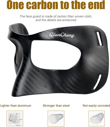Qiancheng Nose Guard Face Shield for Broken Nose, Adjustable Carbon Fiber Face Guard with Padding, Protection from Impact Injuries to Nose and Face for Adult in Kuwait