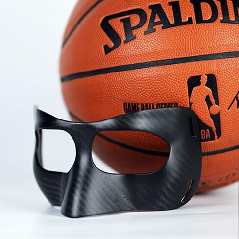 Qiancheng Nose Guard Face Shield for Broken Nose, Adjustable Carbon Fiber Face Guard with Padding, Protection from Impact Injuries to Nose and Face for Adult in Kuwait